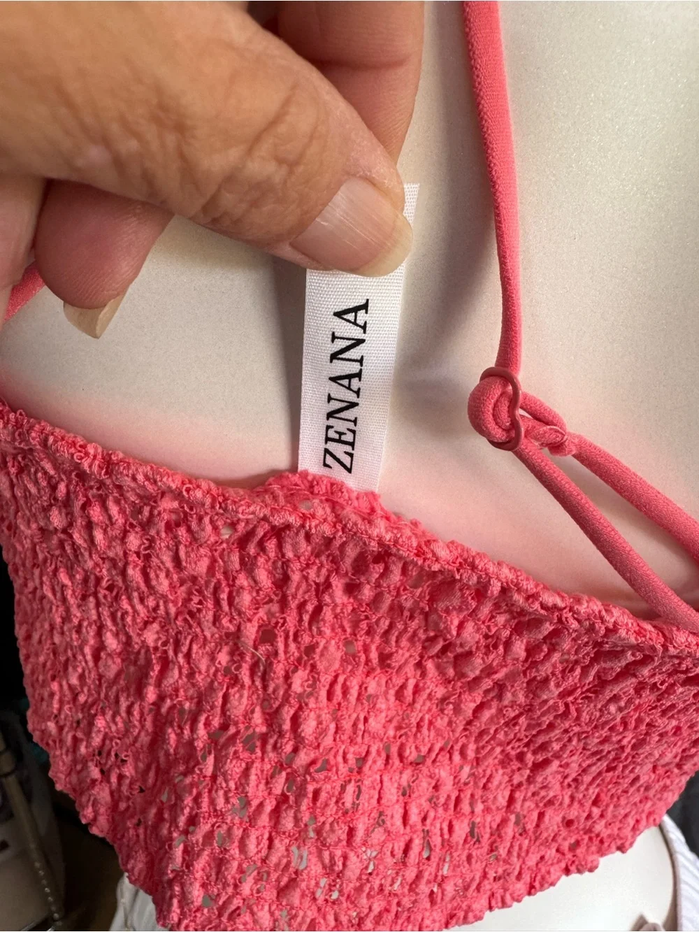 Zenana Outfitters Coral Lace Bralette with Double Straps